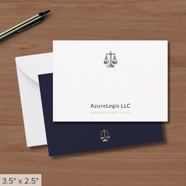Modern Minimalist Justice Scale Legal Card (Creator Uploaded)