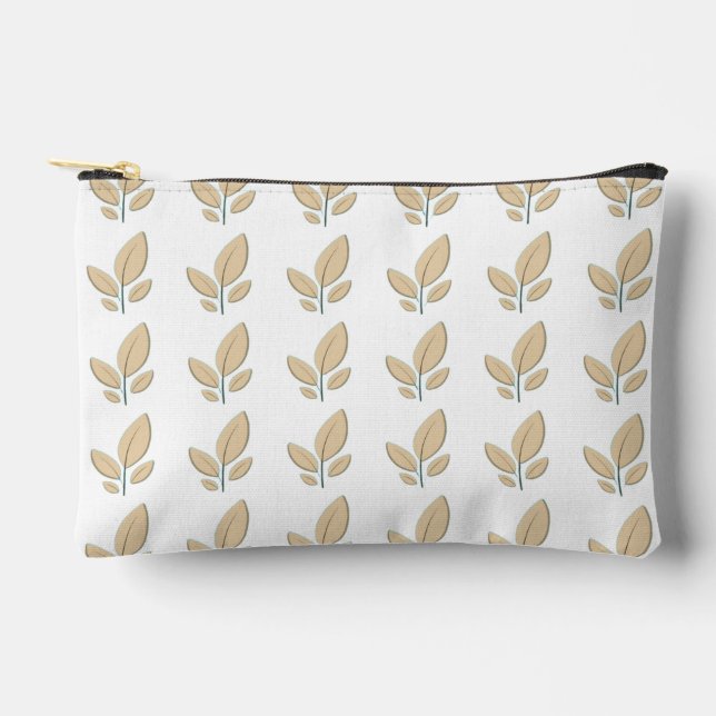 Modern Minimalist Leaf Pattern Cut Sew Bag (Front)