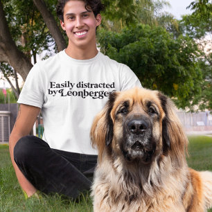 Modern MInimalist Leonbergers Dog Dad Dog Mum T-Shirt