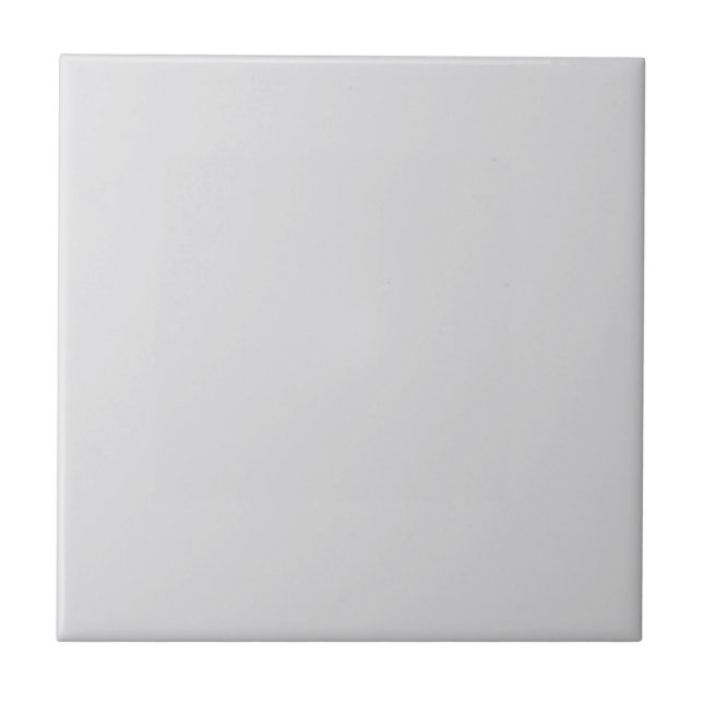 Modern Minimalist Light Grey Ceramic Tile (Front)