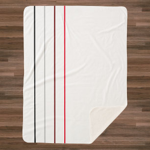 Modern Minimalist Lines Sherpa Blanket