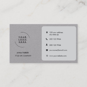 Modern Minimalist Logo   Custom Icons  Business Ca Card