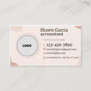 Modern Minimalist Logo   Custom Icons  Business Ca Card