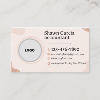 Modern Minimalist Logo | Custom Icons  Business Ca Card