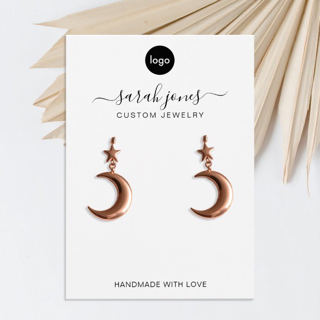 Modern Minimalist Logo Jewellery Display Card (Creator Uploaded)