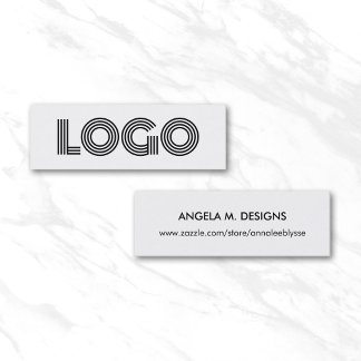 Modern Minimalist Logo Online Store Mini Business Card