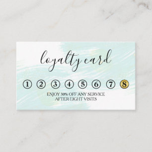 Modern Minimalist Loyalty Card