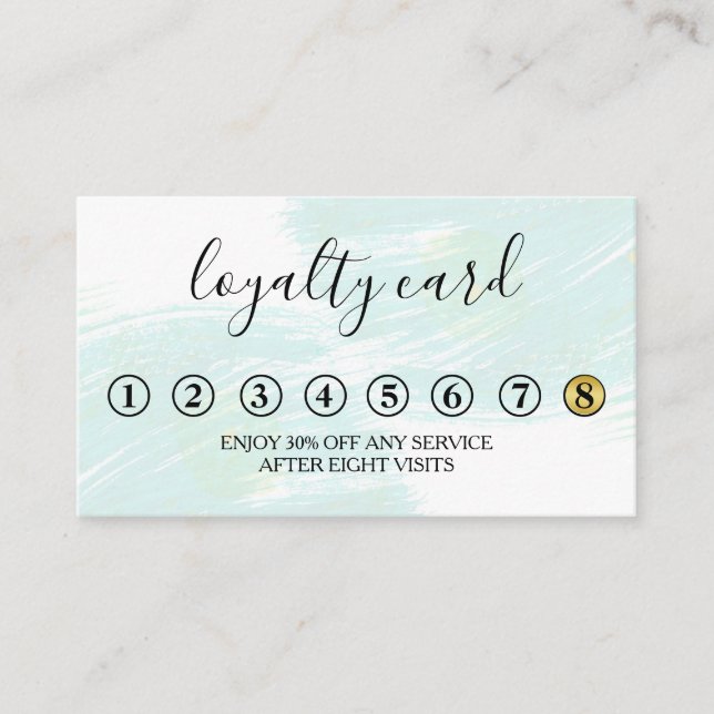 Modern Minimalist Loyalty Card (Front)