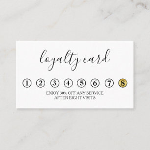 Modern Minimalist Loyalty Card