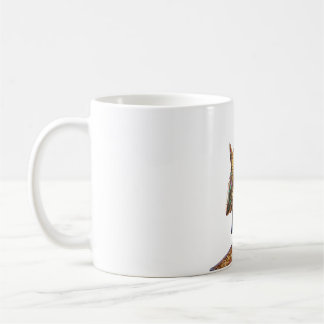 Modern Minimalist Luxury Cyber Shark - Neon Aesthe Coffee Mug