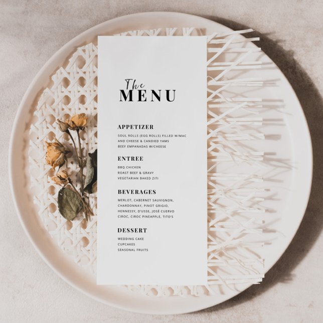 Modern Minimalist Menu (Creator Uploaded)