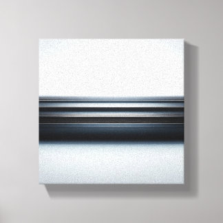 Modern Minimalist Metallic Horizon Art - Abstract Canvas Print
