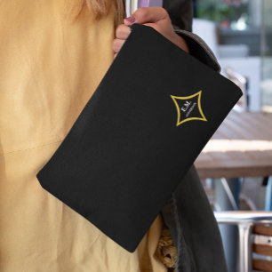 Modern Minimalist Monogram Accessory Pouch