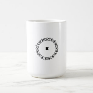 Modern Minimalist Monogram  Coffee Mug
