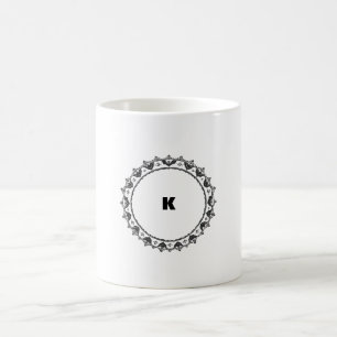 Modern Minimalist Monogram  Coffee Mug