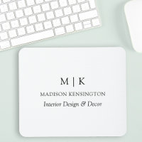 Modern Minimalist Monogram or Add Logo Business