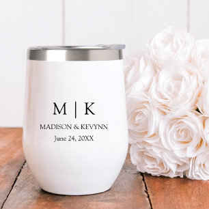 Modern Minimalist Monogram Wedding