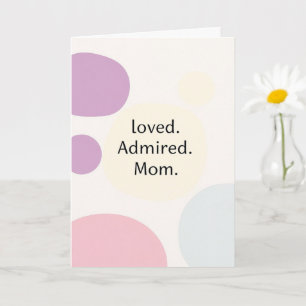 Modern Minimalist Mothers Day  Card