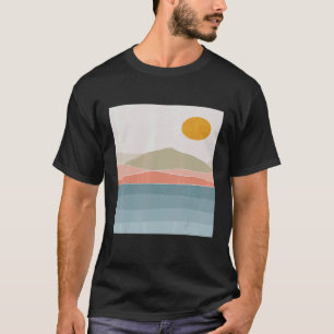 Modern minimalist mountain contemporary aesthetic T-Shirt