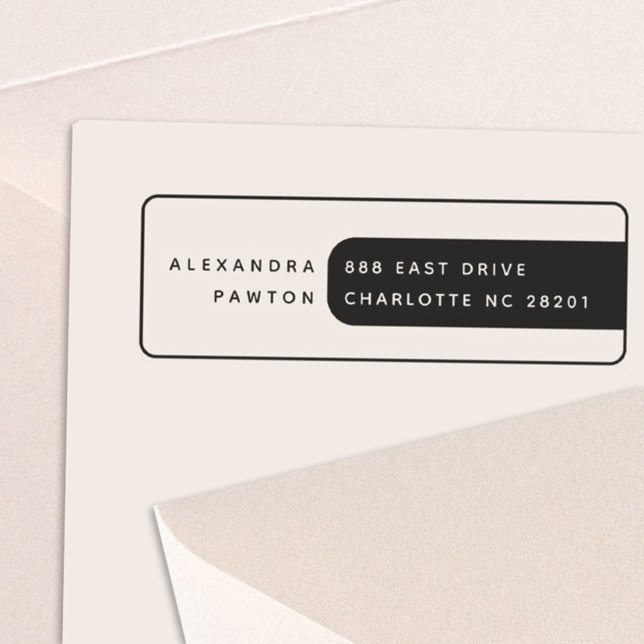 Modern Minimalist Name and Address Self-inking Sta Stamp (Creator Uploaded)