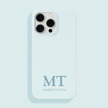 Modern Minimalist Name Initial Monogram iPhone 15 Pro Max Case<br><div class="desc">Minimalist Modern Initial Monogram Phone Case. Create your own personalised iPhone Case with custom initial name.</div>