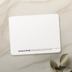 Modern Minimalist Name Personalised Stationery Card