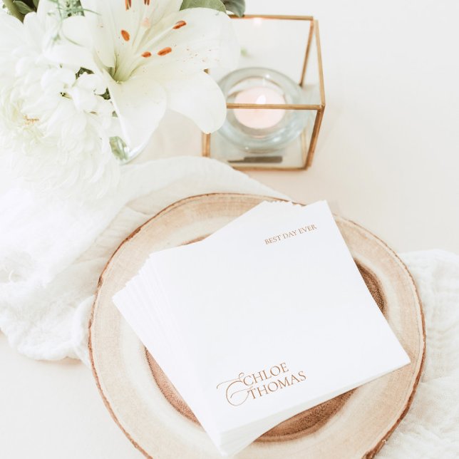 Modern Minimalist Napkins for Wedding Reception (Creator Uploaded)