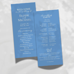 Modern Minimalist Neutral Wedding Ceremony Program