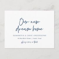 Modern minimalist, New Home Address Announcement