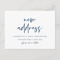 Modern minimalist, New Home Address Announcement