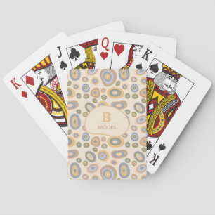 Modern Minimalist Organic Personalised Playing Cards