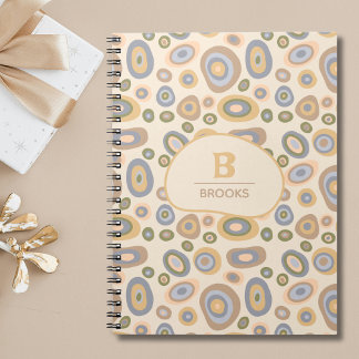 Modern Minimalist Organic Personalized Notebook