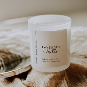 Modern Minimalist Packaging Candle Cosmetics Label