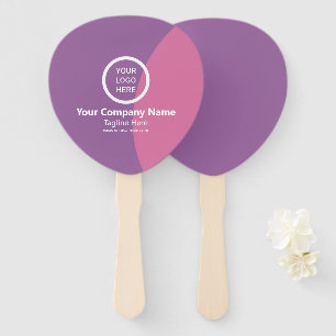 Modern Minimalist Personalised Branded Swag Gift Hand Fan