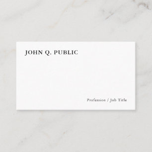 Modern Minimalist Personalised Elegant Template Business Card