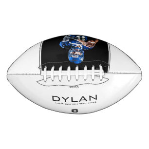 Modern Minimalist Personalised Keepsake White Football
