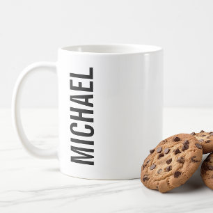 Modern Minimalist Personalised Name Coffee Mug