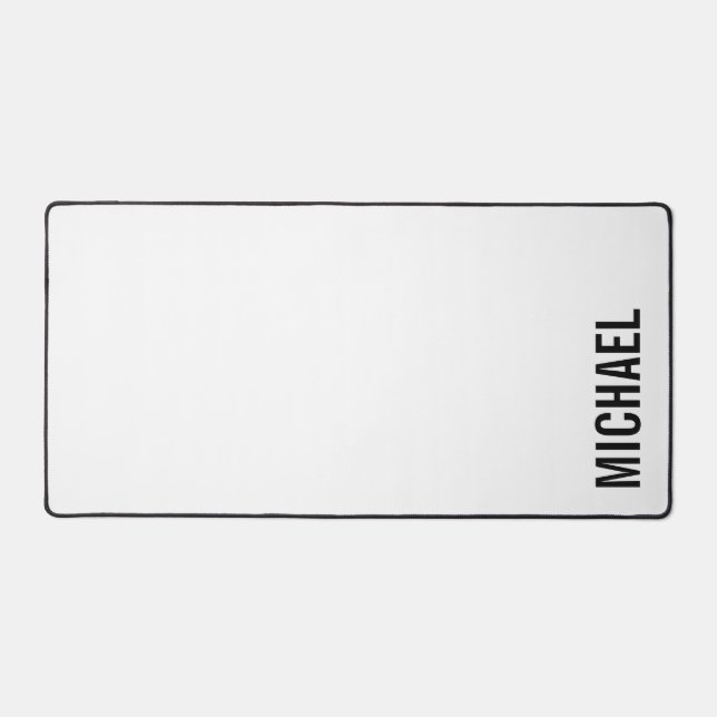 Modern Minimalist Personalised Name Desk Mat (Front)