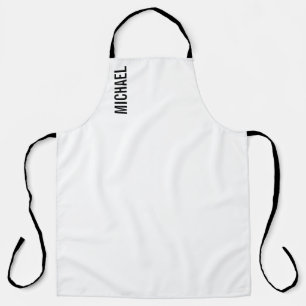 Modern Minimalist Personalized Name Apron
