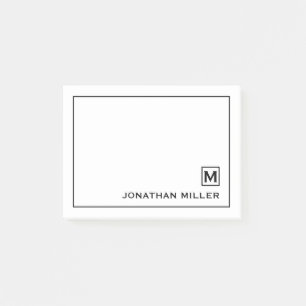 Modern Minimalist Personalized Name Post-it Notes