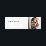 Modern minimalist photo mini business card<br><div class="desc">A simple and minimalist design for these modern mini business cards,  suitable for any professional field.</div>