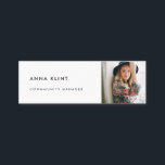 Modern minimalist photo mini business card<br><div class="desc">A simple and minimalist design for these modern mini business cards,  suitable for any professional field.</div>