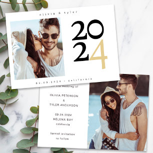 Modern Minimalist Photo Save the Date