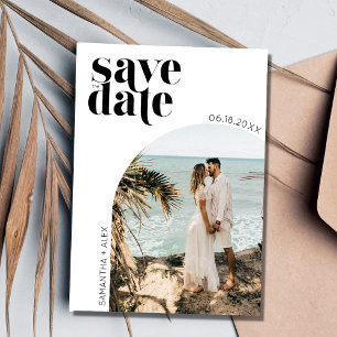 Modern Minimalist Photo Wedding Save the Date
