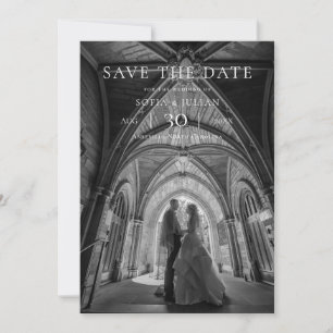 Modern Minimalist Photo Wedding Save the Date