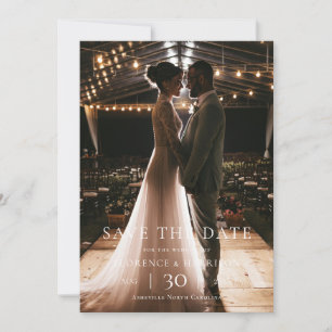 Modern Minimalist Photo Wedding Save the Date