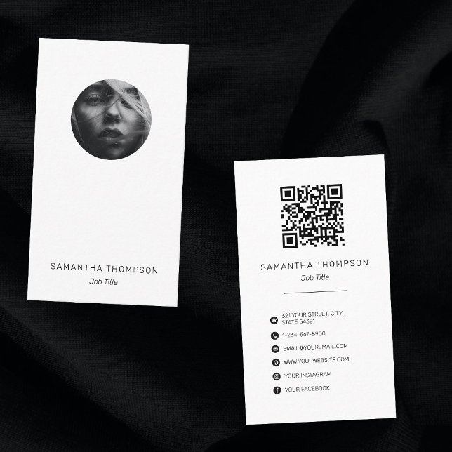 Modern Minimalist Photography Professional  Business Card (Creator Uploaded)
