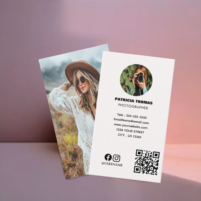 Modern Minimalist Photography | Professional Photo Business Card (Elevate your professional presence with our exquisite Business Cards)