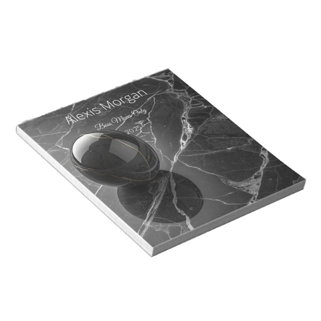 Modern Minimalist Pink-Purple Border Template Notepad (Angled)