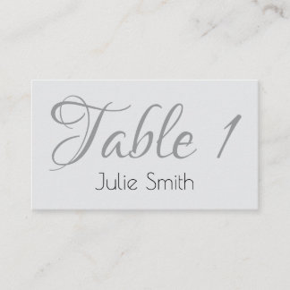 Modern Minimalist Place Card for Wedding